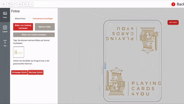 Darstellung des dritten Schritts im Editor